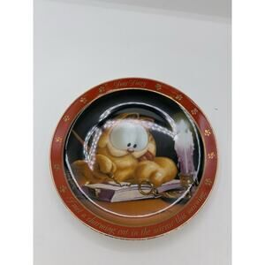 1990 GARFIELD Collectible Plate Dear Diary The Charming Cat The Danbury Mint